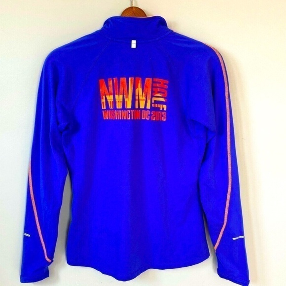 Womens Nike Running Element Dri Fit 1/2 Zip Pullover Washington Half Marathon S